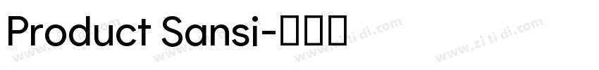 Product Sansi字体转换